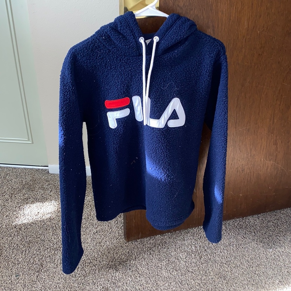 FILA fuzzy hoodie